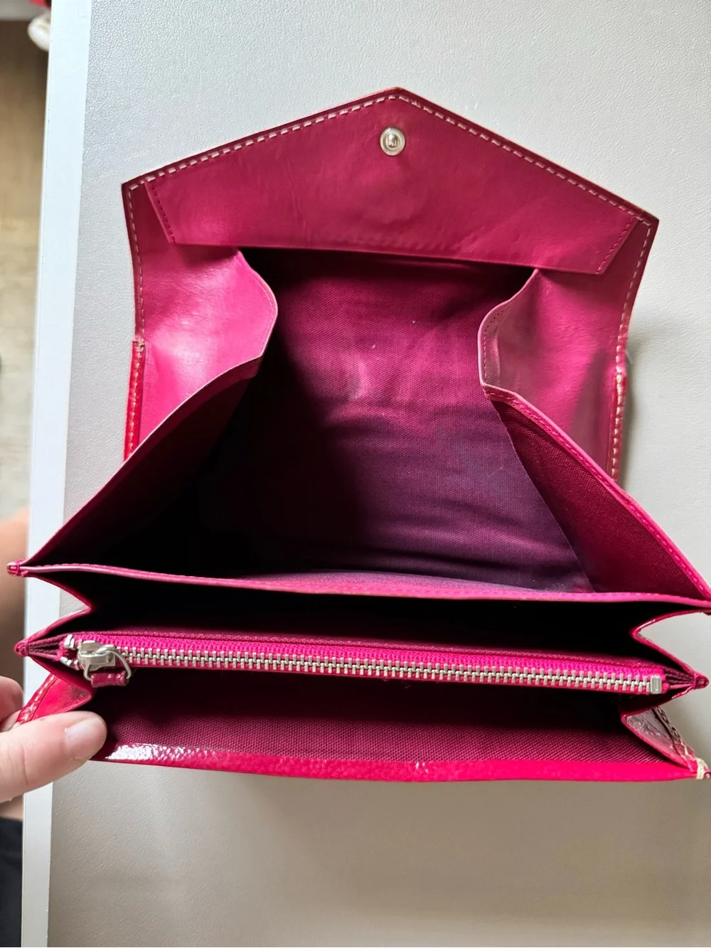 Vivienne Westwood Red Wallet with Silver